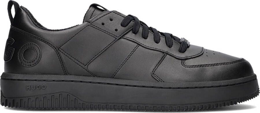 HUGO Kilian Tenn Lage sneakers Leren Sneaker Heren Zwart