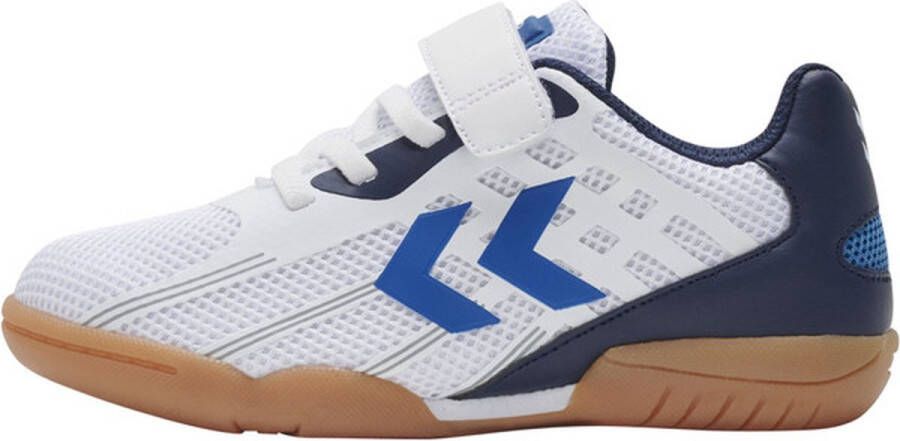 Hummel Root Elite kinderen Velcro Sportschoenen Volleybal Indoor wit