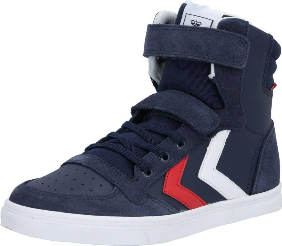 Hummel Slimmer Stadil Leren Hoge Schoenen Blauw