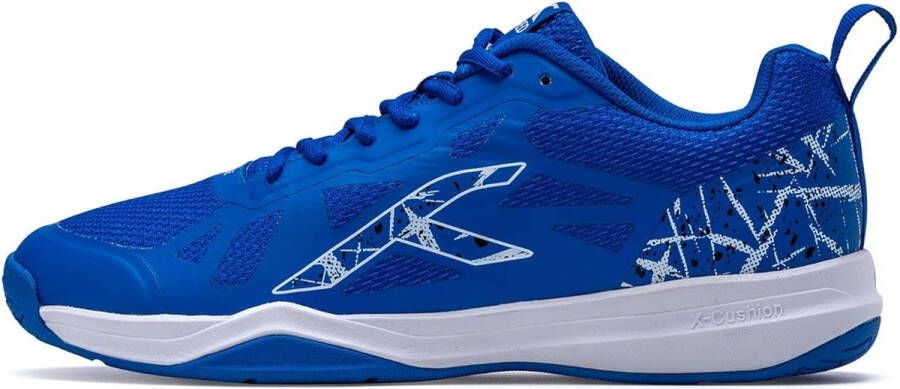 Hundred Blade non-marking professionele badmintonschoenen voor heren (blauw wit Materiaal: TPU Rubber Geschikt voor indoortennis squash tafeltennis basketbal en padel