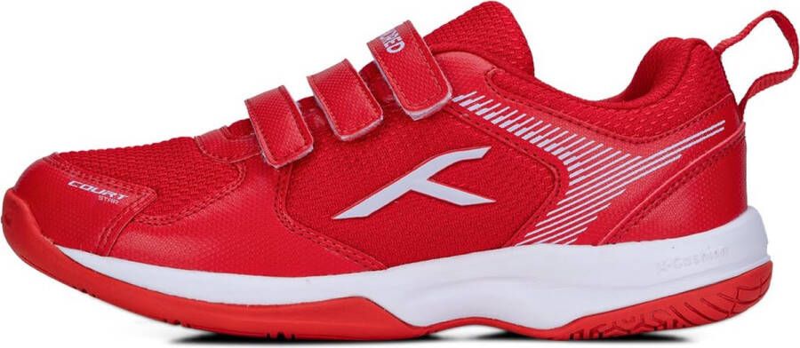 Hundred Court Star non-marking badmintonschoenen voor jongens (rood wit Lichtgewicht X-kussenbescherming Geschikt voor indoortennis squash tafeltennis basketbal en padel