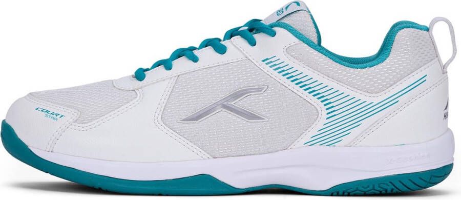 Hundred Court Star Non-Marking professionele badmintonschoenen voor heren (wit lichtgroen X-kussenbescherming Geschikt voor indoortennis squash tafeltennis basketbal en padel