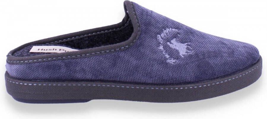 Hush Puppies 45.Delis heren pantoffel BLAUW