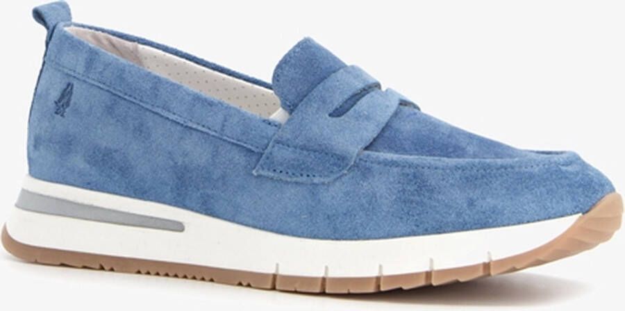 Hush Puppies blauwe leren instappers Uitneembare zool