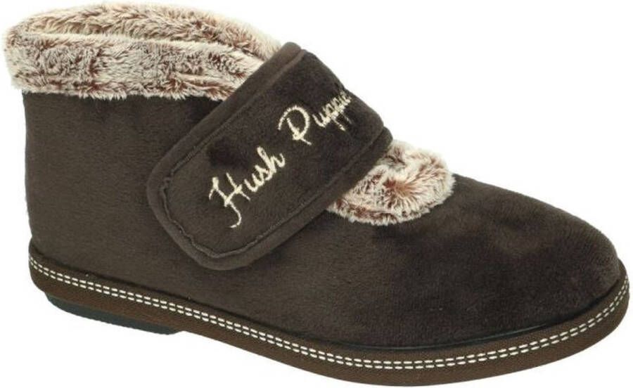 Hush Puppies -Dames bruin donker pantoffels