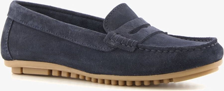 Hush Puppies dames mocassins blauw Echt leer