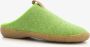 Hush Puppies wollen dames pantoffels groen Sloffen Uitneembare zool - Thumbnail 1