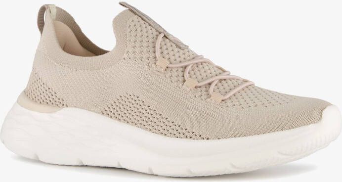 Hush Puppies dames sneakers beige wit Extra comfort Memory Foam