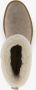 Hush Puppies gevoerde boots met imitatiebont taupe Bruin Echt leer - Thumbnail 1