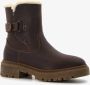 Hush Puppies gevoerde dames veterboots bruin - Thumbnail 1