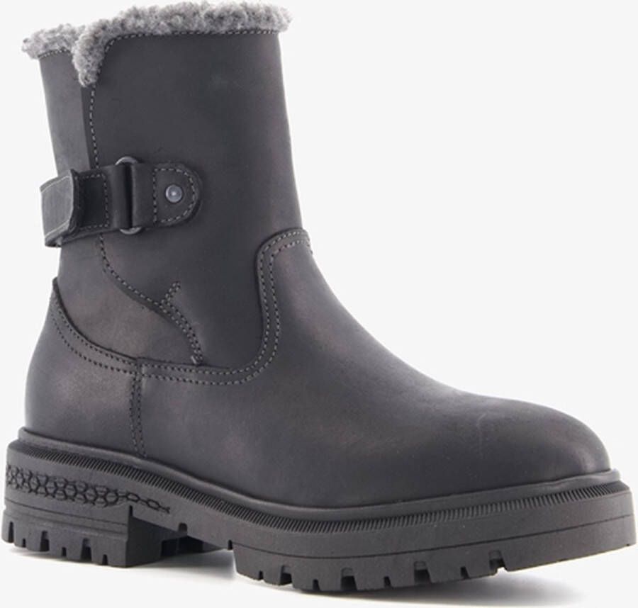 Hush Puppies gevoerde dames veterboots Zwart