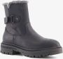 Hush Puppies gevoerde dames veterboots Zwart - Thumbnail 1