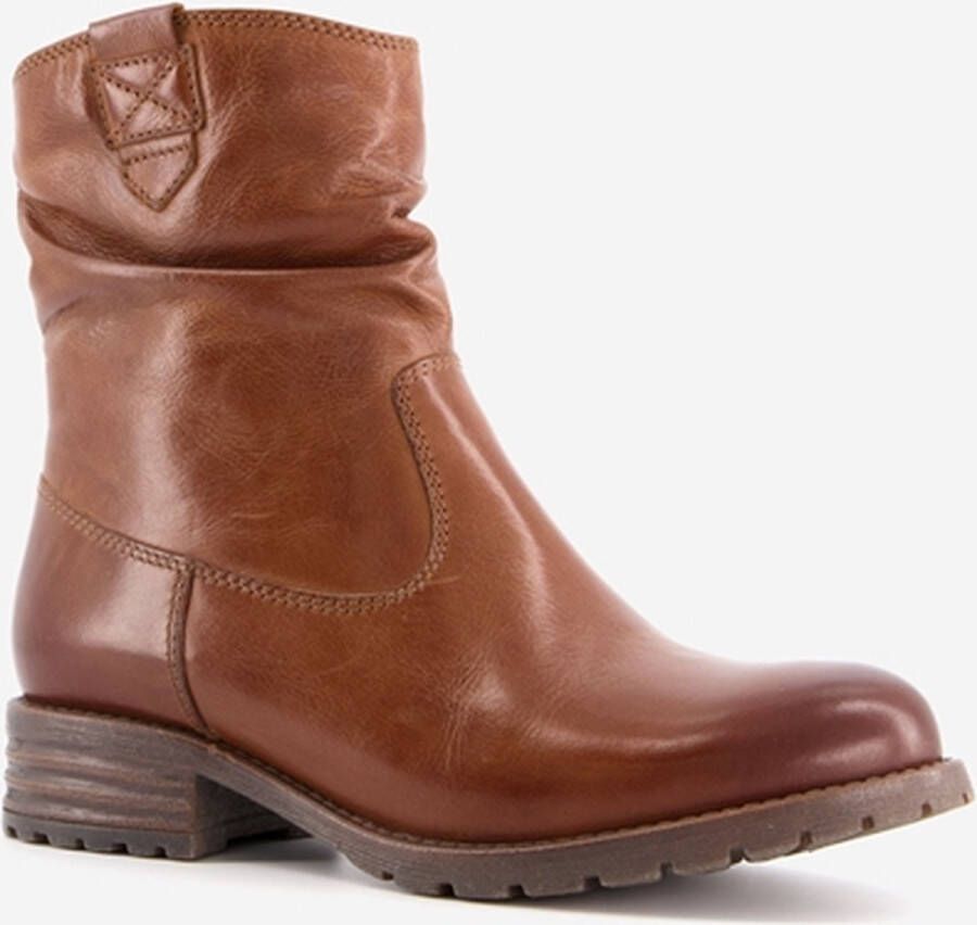 Hush puppies enkellaarsjes cognac new arrivals