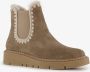 Hush Puppies gevoerde suede dames boots taupe Bruin Echt leer - Thumbnail 1