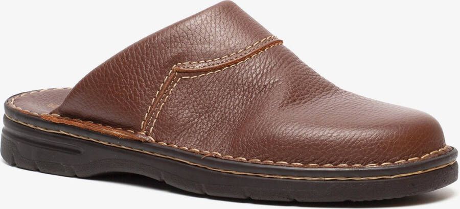 Hush Puppies heren pantoffels Bruin Sloffen Echt leer