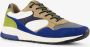 Hush Puppies heren sneakers blauw groen Uitneembare zool - Thumbnail 1