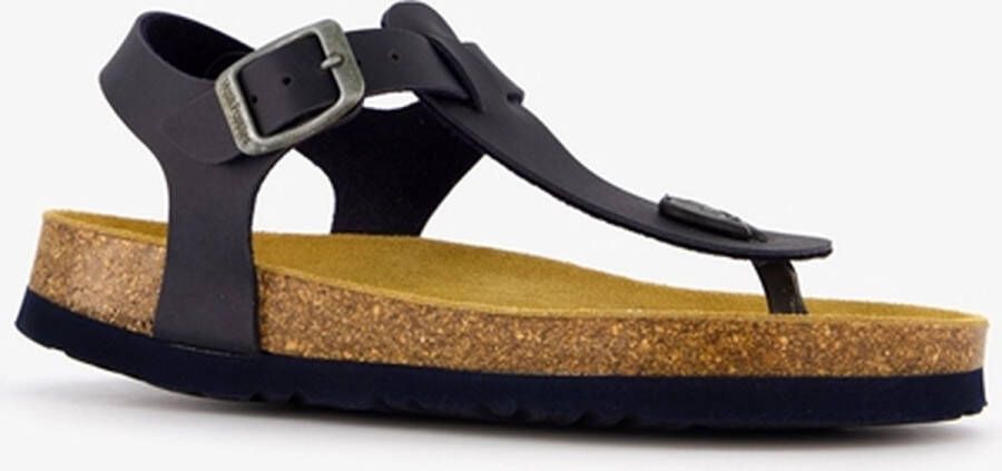 Hush Puppies sandalen met teenbandje zwart