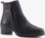 Hush Puppies leren dames enkellaarsjes hak zwart Uitneembare zool - Thumbnail 1