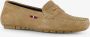 Hush Puppies leren dames mocassins beige Echt leer Uitneembare zool - Thumbnail 3