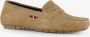 Hush Puppies leren dames mocassins beige Echt leer Uitneembare zool - Thumbnail 3