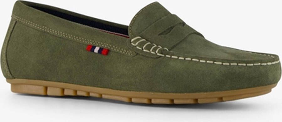 Hush Puppies leren dames mocassins groen Echt leer Uitneembare zool