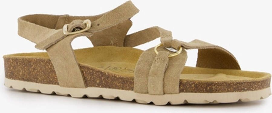 Hush Puppies leren dames sandalen beige