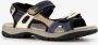 Hush Puppies leren dames sandalen beige blauw - Thumbnail 3