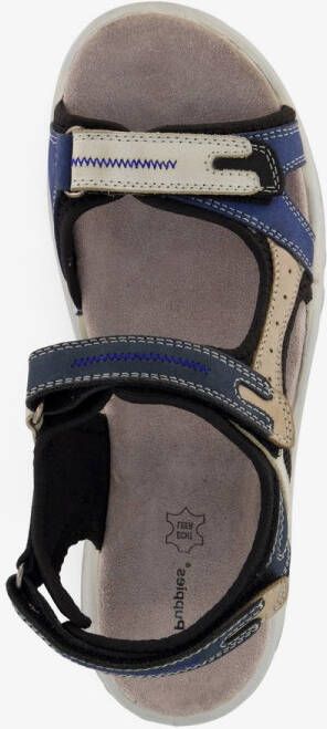 Hush Puppies leren dames sandalen beige blauw