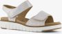 Hush Puppies leren dames sandalen met glitters Zilver - Thumbnail 3