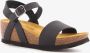 Hush Puppies leren dames sandalen met sleehak Zwart Extra comfort Memory Foam - Thumbnail 3