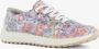 Hush Puppies leren dames sneakers bloemenprint Wit Uitneembare zool - Thumbnail 3