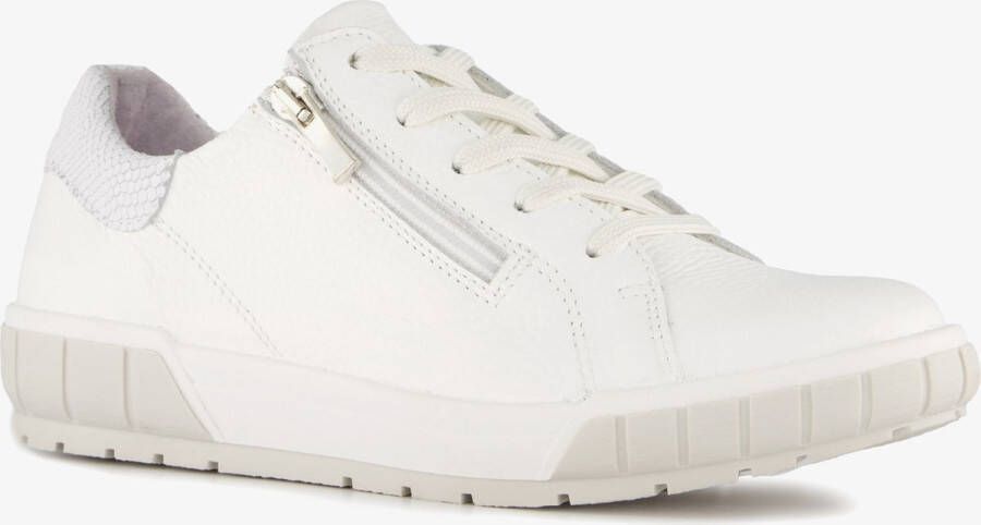 Hush Puppies leren dames sneakers wit Uitneembare zool