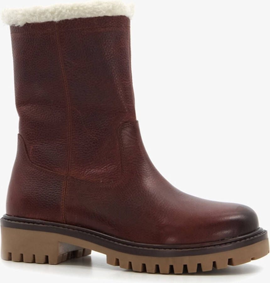 Hush Puppies leren gevoerde meisjes boots Bruin