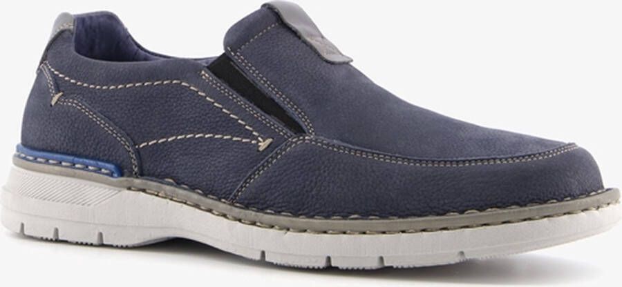 Hush Puppies leren heren instappers Blauw Echt leer Uitneembare zool