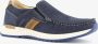 Hush Puppies leren heren instappers blauw Uitneembare zool - Thumbnail 1