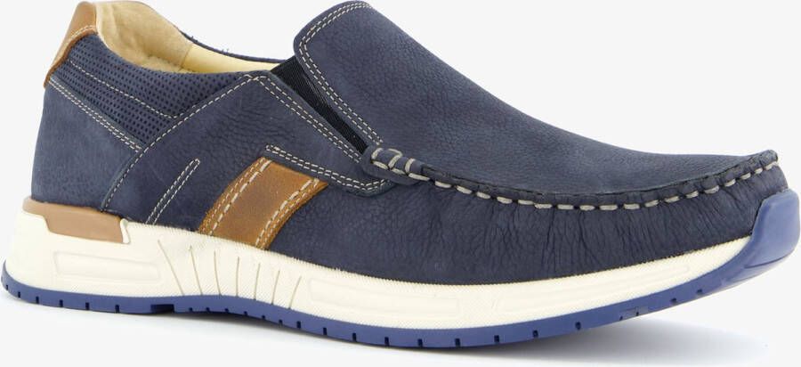 Hush Puppies leren heren instappers blauw Uitneembare zool