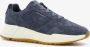 Hush Puppies leren heren sneakers blauw Echt leer Uitneembare zool - Thumbnail 3