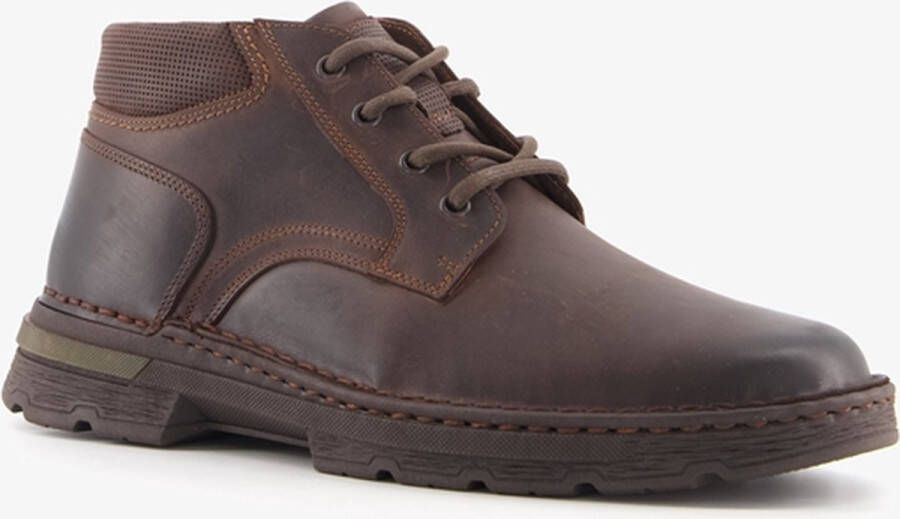 Hush Puppies leren heren veterboots donkerbruin Uitneembare zool