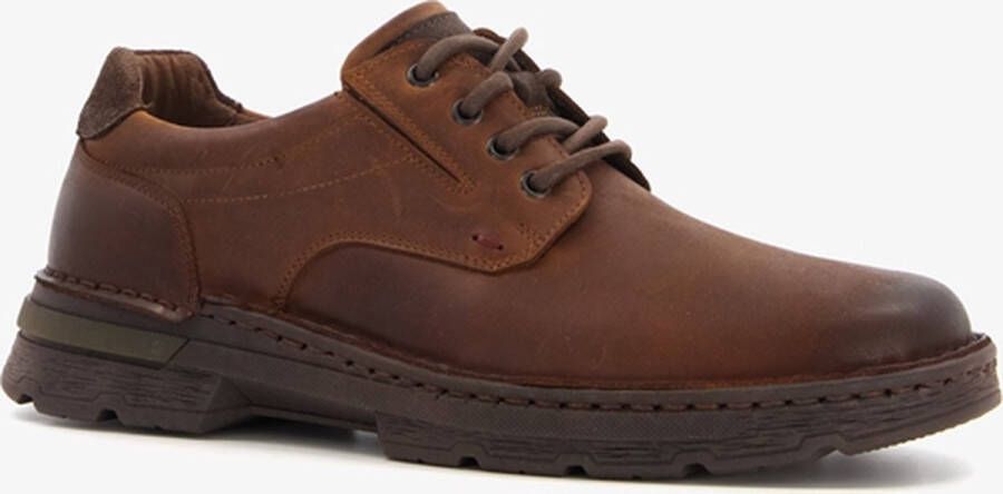 Hush Puppies leren heren veterschoenen bruin Uitneembare zool