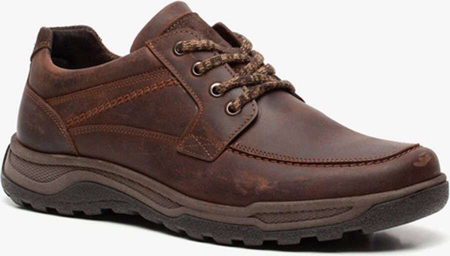 Hush Puppies leren heren veterschoenen Bruin Echt leer Uitneembare zool - Foto 2