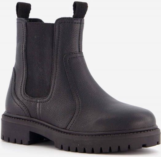 Hush Puppies leren kinder Chelsea boots zwart