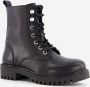 Hush Puppies leren meisjes veterboots Zwart - Thumbnail 1