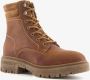 Hush Puppies leren veterboots bruin - Thumbnail 1