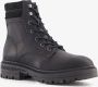 Hush Puppies leren veterboots zwart - Thumbnail 1