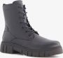 Hush Puppies leren veterboots zwart Uitneembare zool - Thumbnail 1