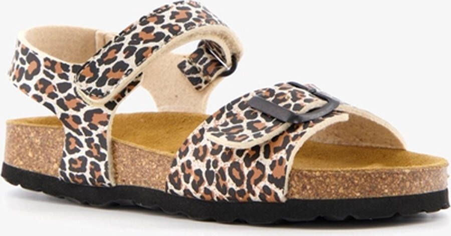 Hush Puppies meisjes bio sandalen luipaardprint Bruin