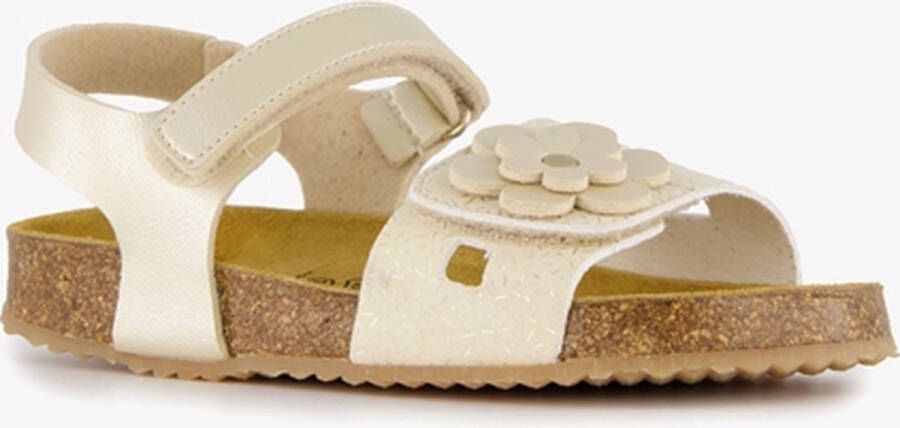 Hush Puppies meisjes bio sandalen met bloem goud