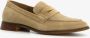 Hush Puppies suede dames loafers donkerbeige Echt leer - Thumbnail 3