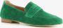 Hush Puppies suede dames loafers groen Echt leer - Thumbnail 1