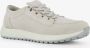 Hush Puppies suede dames sneakers beige Echt leer Uitneembare zool - Thumbnail 1